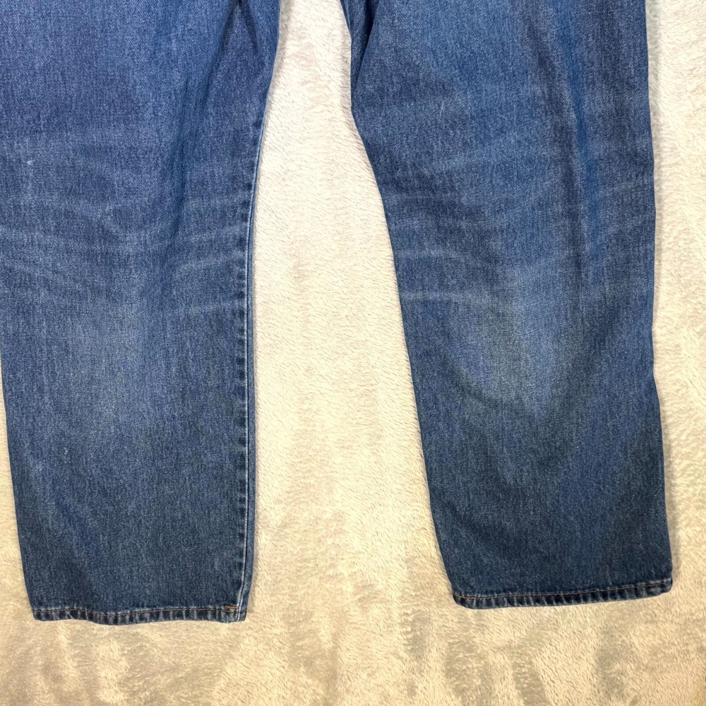 Levi's Western Fit Jeans 40x30 Blue Denim High Rise Straight Leg Cowboy Fit - Picture 9 of 16